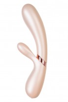Вибратор Satisfyer Hot Lover Connect App с клиторальным стимулятором, золотистый, 20,4 см