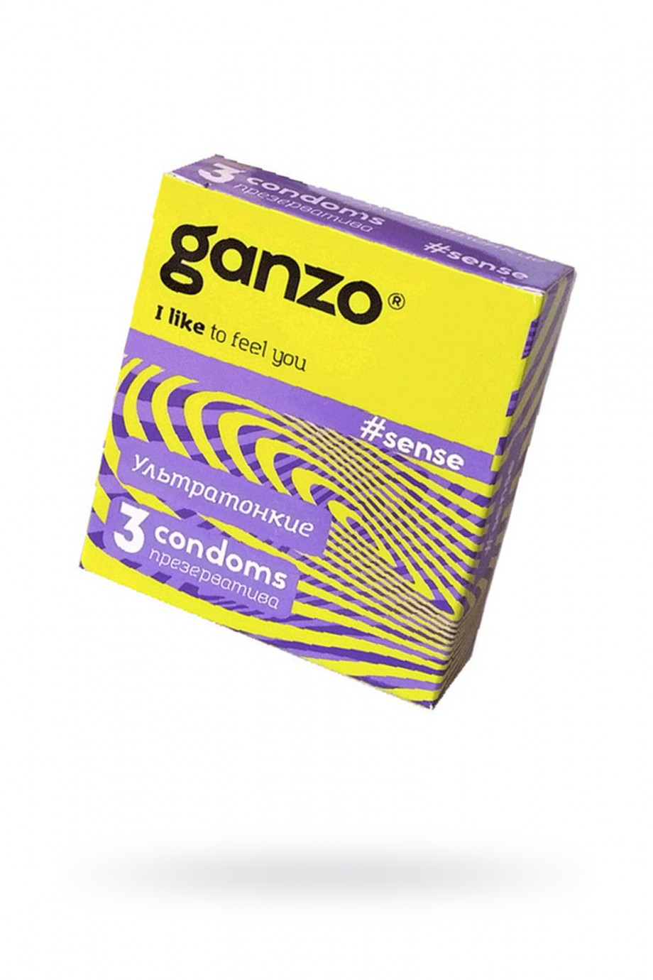 Презервативы Ganzo Sense, ультратонкие, 3 шт