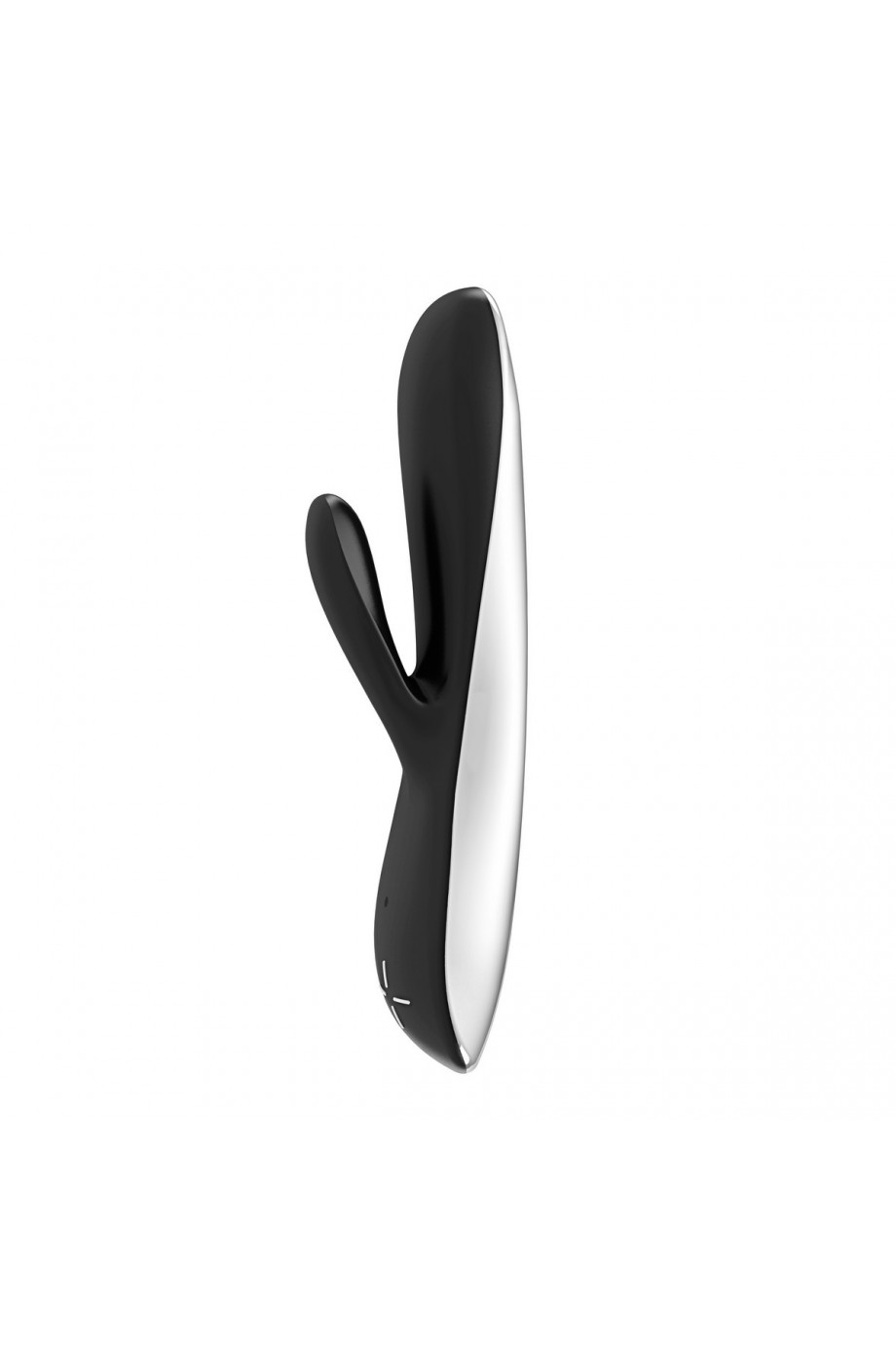 Вибратор OVO rabbit перезаряжаемый силикон, черный, 19,5 см