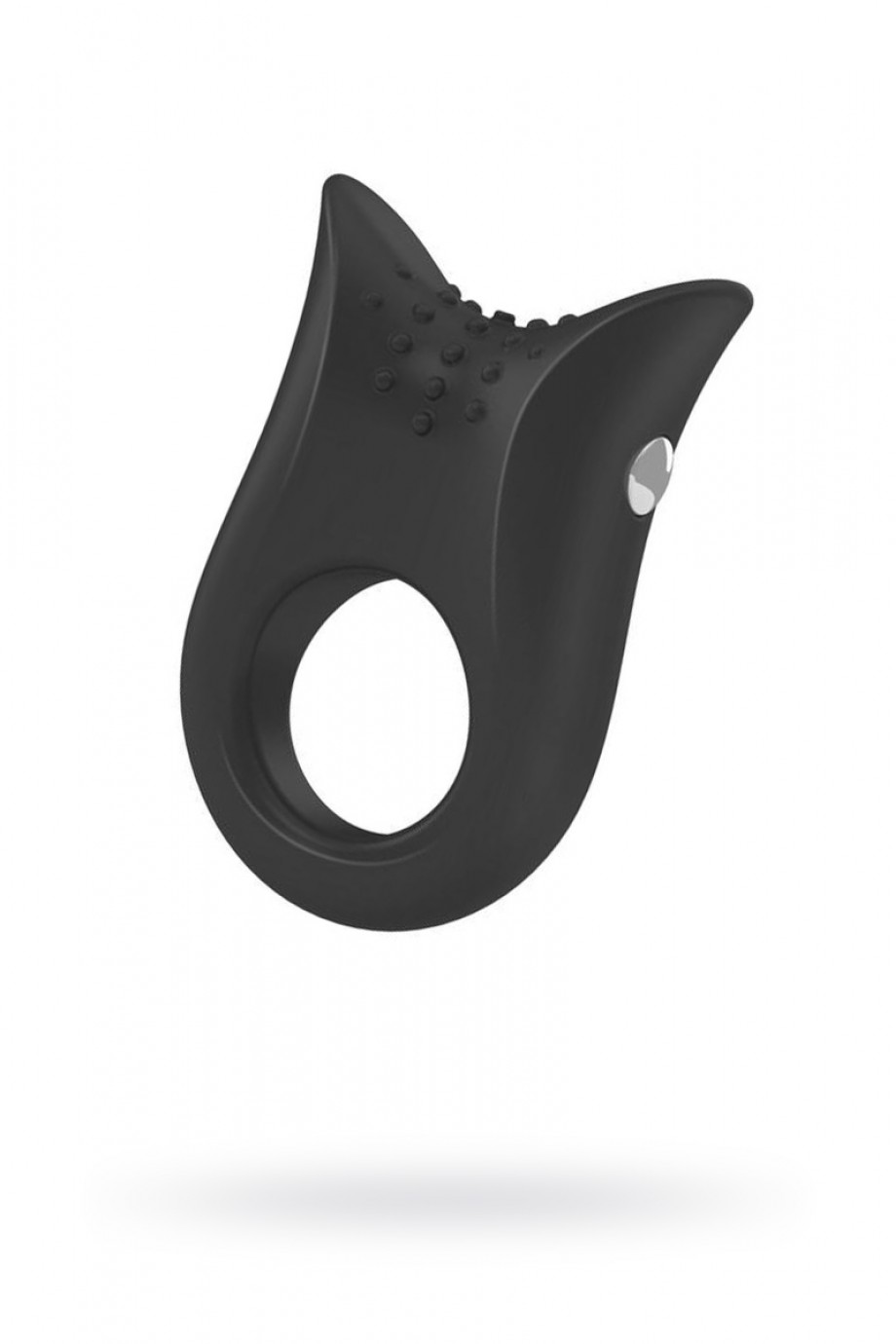Эрекционное кольцо OVO элегантной и закругленной формы с ультрасильной вибрацией, черное