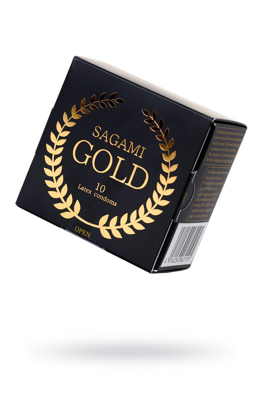 Презервативы латексные Sagami Gold, 10 шт Презервативы латексные Sagami Gold, 10 шт