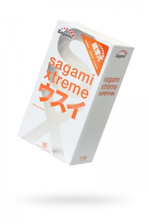 Презервативы латексные Sagami Xtreme 0.04 mm, 15 шт
