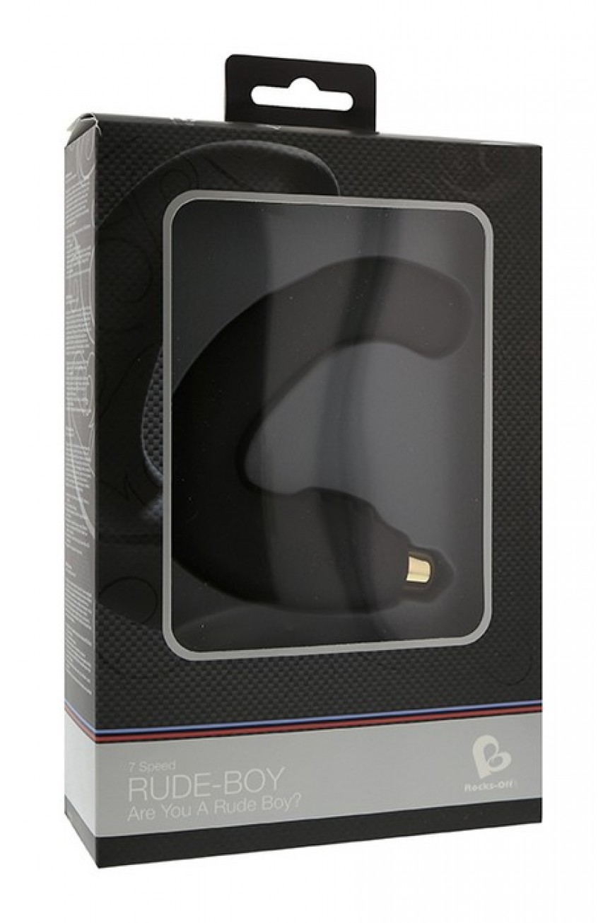 Вибростимулятор простаты черный Rude Boy 7-speed P-Spot vibrator Black Вибростимулятор простаты черный Rude Boy 7-speed P-Spot vibrator Black