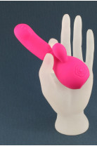 Вибратор с клиторальным стимулятором Tokyo Design, Силикон, Розовый, 12,5 см