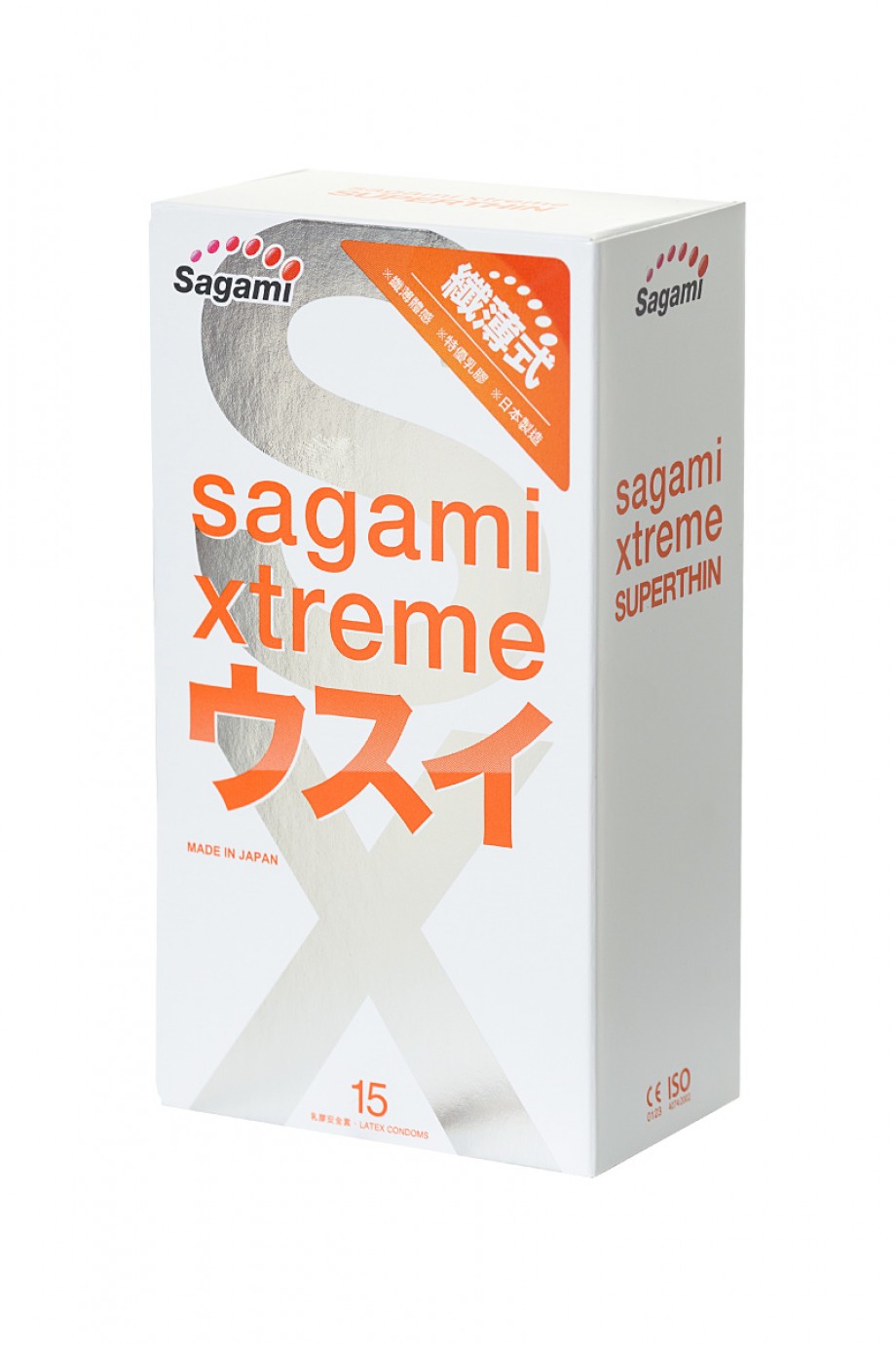 Презервативы латексные Sagami Xtreme 0.04 mm, 15 шт