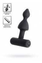 Анальная пробка Erotist, черный, силикон, 8,5 см