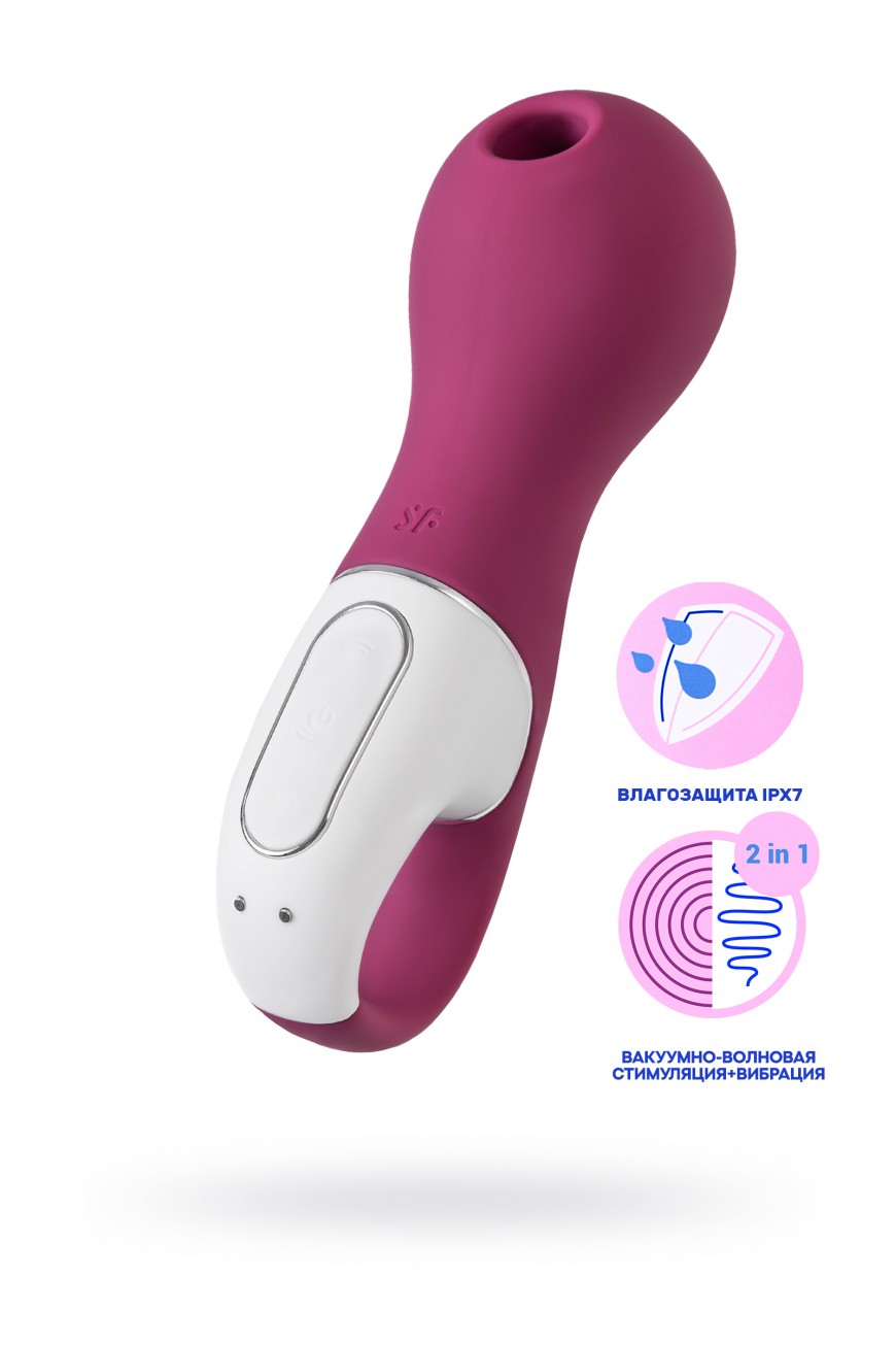 Вакуум-волновой стимулятор клитора с вибрацией Satisfyer Lucky Libra, силикон, бордовый, 15,7 см Вакуум-волновой стимулятор клитора с вибрацией Satisfyer Lucky Libra, силикон, бордовый, 15,7 см