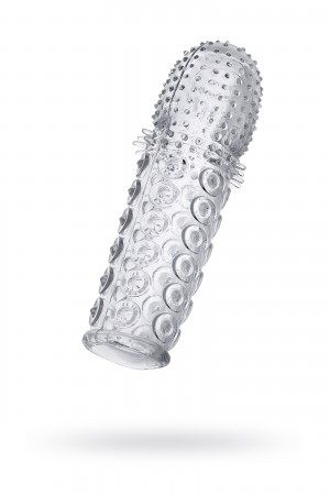 Насадка рельефная TOYFA, прозрачный, 13,5 см