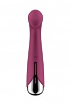Вибратор для точки G с ротацией Satisfyer Spinning G-Spot 1, силикон, бордовый, 16,8 см