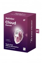 Вакуумный стимулятор клитора Satisfyer Cloud Dancer, силикон, красный, 9 см