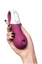 Вакуум-волновой стимулятор клитора с вибрацией Satisfyer Lucky Libra, силикон, бордовый, 15,7 см