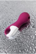 Вакуум-волновой стимулятор клитора с вибрацией Satisfyer Lucky Libra, силикон, бордовый, 15,7 см
