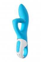 Нереалистичный вибратор Satisfyer Embrace me, силикон, бирюзовый, 22,5 см