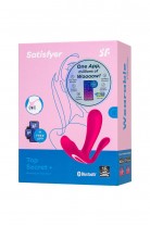 Вибратор для ношения с двойной стимуляцией Satisfyer Top Secret+ Connect App, розовый, 11 см