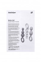 Набор анальных плагов Satisfyer Booty Call black 3 шт, силикон, чёрный, 13,5 см