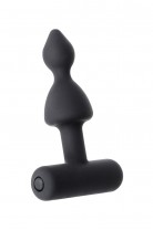 Анальная пробка Erotist, черный, силикон, 8,5 см