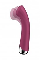 Вибратор для точки G с ротацией Satisfyer Spinning G-Spot 1, силикон, бордовый, 16,8 см