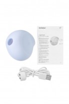 Вакуум-волновой бесконтактный стимулятор клитора Satisfyer Sugar Rush, силикон, голубой, 8,2 см