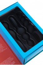 Набор анальных плагов Satisfyer Booty Call black 3 шт, силикон, чёрный, 13,5 см