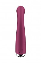 Вибратор для точки G с ротацией Satisfyer Spinning G-Spot 1, силикон, бордовый, 16,8 см