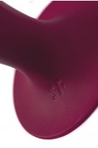 Фаллоимитатор Satisfyer Double Ball-R, силикон, красный, 18 см