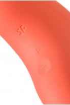 Вакуум-волновой стимулятор клитора Satisfyer Magnetic Deep Pulse, силикон, абрикосовый, 11,6 см