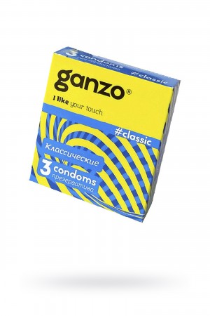 Презервативы Ganzo Classic, классические, с обильной смазкой, 3 шт