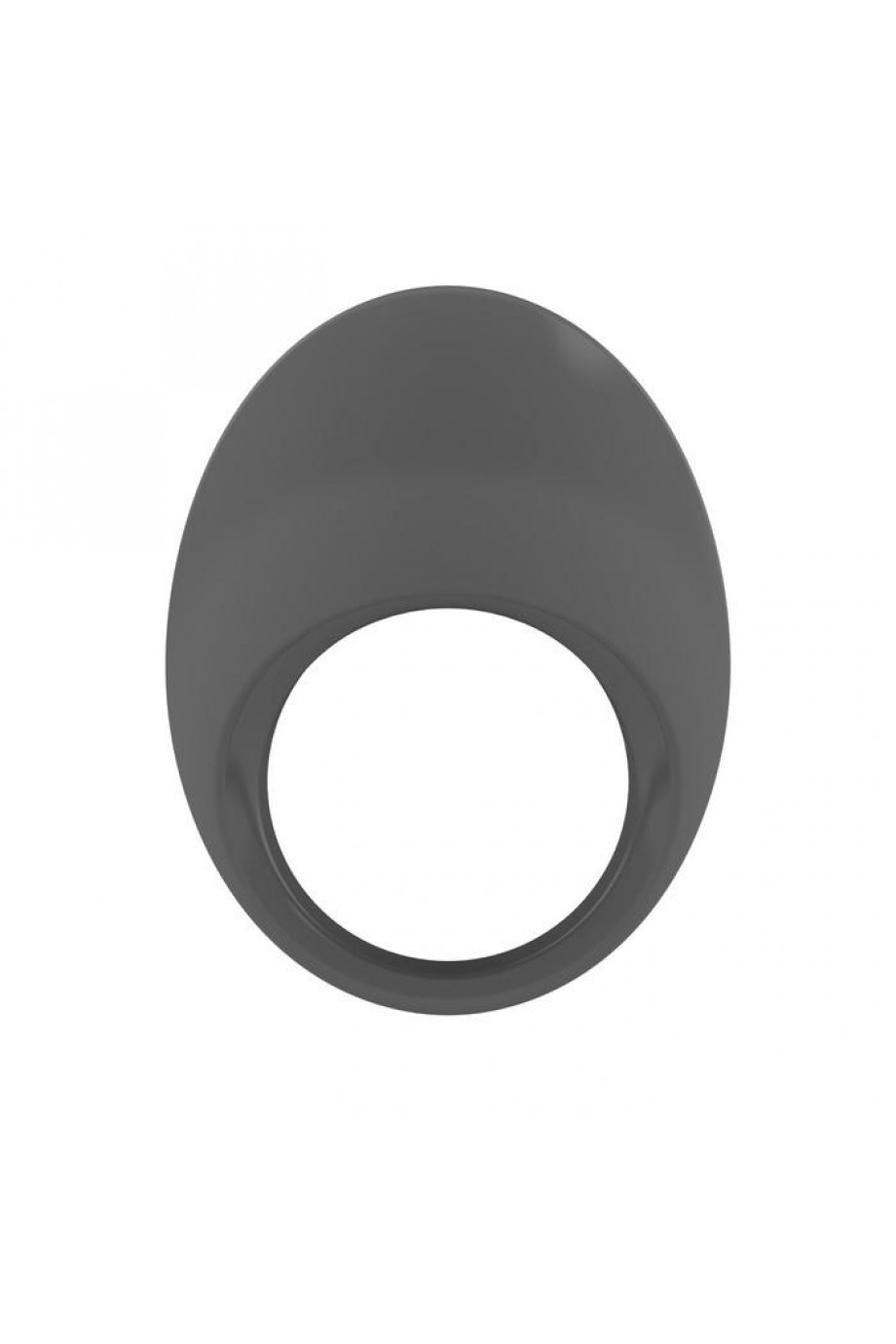 Эрекционное кольцо OVO закругленной формы с ультрасильной вибрацией, силиконовое, серое