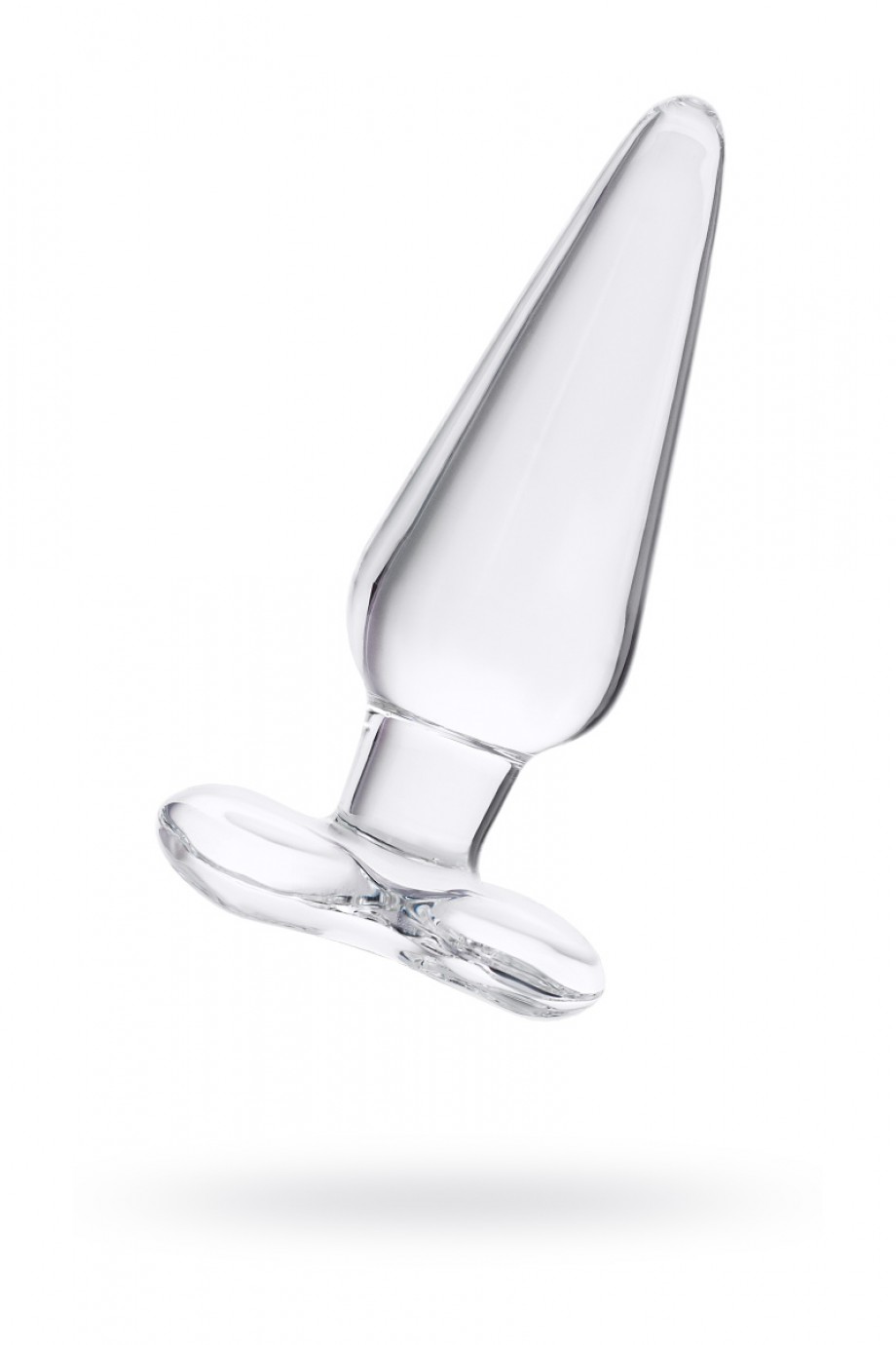 Анальная пробка Sexus Glass, стекло, прозрачная, Ø 3,5 см
