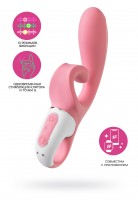 Нереалистичный вибратор Satisfyer Hug me Connect App, силикон, розовый, 20,5 см Нереалистичный вибратор Satisfyer Hug me Connect App, силикон, розовый, 20,5 см