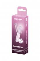 Мини-вибратор с 3D пульсацией Satisfyer Secret Kiss с USB-C зарядкой, силикон, ABS, розовый, 13 см