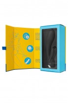 Вибратор с клиторальным стимулятором Satisfyer Double Flex Connect App, черный, силикон, 20 см