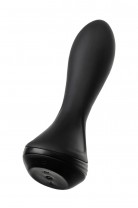 Надувная анальная вибровтулка POPO Pleasure by TOYFA Phoenix, силикон, черный, 13,5 см