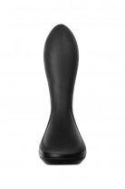 Надувная анальная вибровтулка POPO Pleasure by TOYFA Phoenix, силикон, черный, 13,5 см