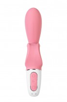 Нереалистичный вибратор Satisfyer Hug me Connect App, силикон, розовый, 20,5 см