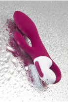 Вибратор с клиторальным стимулятором и подогревом Satisfyer Heated Affair ConnectApp,бордовый,20,6см