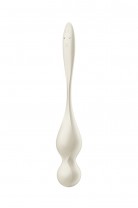 Вагинальные шарики с вибрацией Satisfyer Love Birds 1 Connect App, белый, 22,2 см