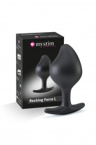 Анальная пробка MystimRocking Force L, электростимуляция, силикон, Ø 4,7 см