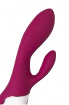 Вибратор с клиторальным стимулятором и подогревом Satisfyer Heated Affair ConnectApp,бордовый,20,6см