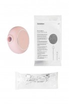 Вакуумный стимулятор клитора с вибрацией Satisfyer Pro To Go 3, розовый, 8,5 см