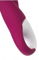 Вибратор с клиторальным стимулятором и подогревом Satisfyer Heated Affair ConnectApp,бордовый,20,6см