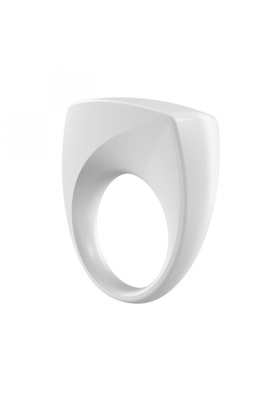 Эрекционное кольцо OVO современной формы с ультрасильной вибрацией, влагостойкое, силиконовое, белое