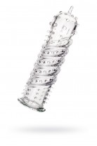 Насадка на пенис Штучки-Дрючки, прозрачный, 15,3см Насадка на пенис Штучки-Дрючки, прозрачный, 15,3см