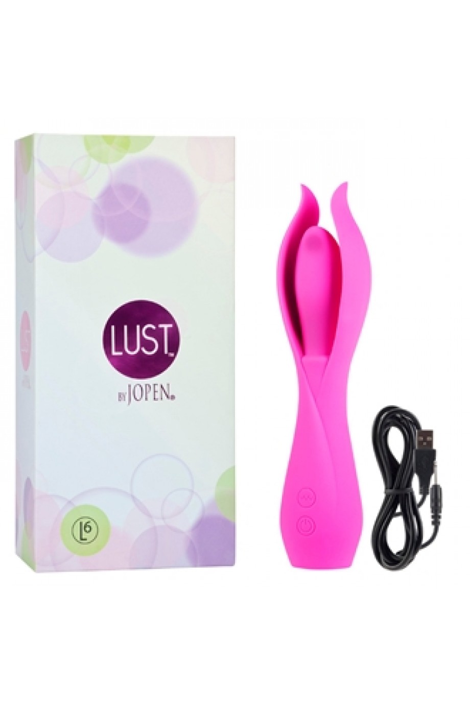 Вибромассажер Lust L6, силикон, 10 режимов вибрации, розовый