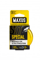 Презервативы MAXUS Точечно-ребристые в железном кейсе