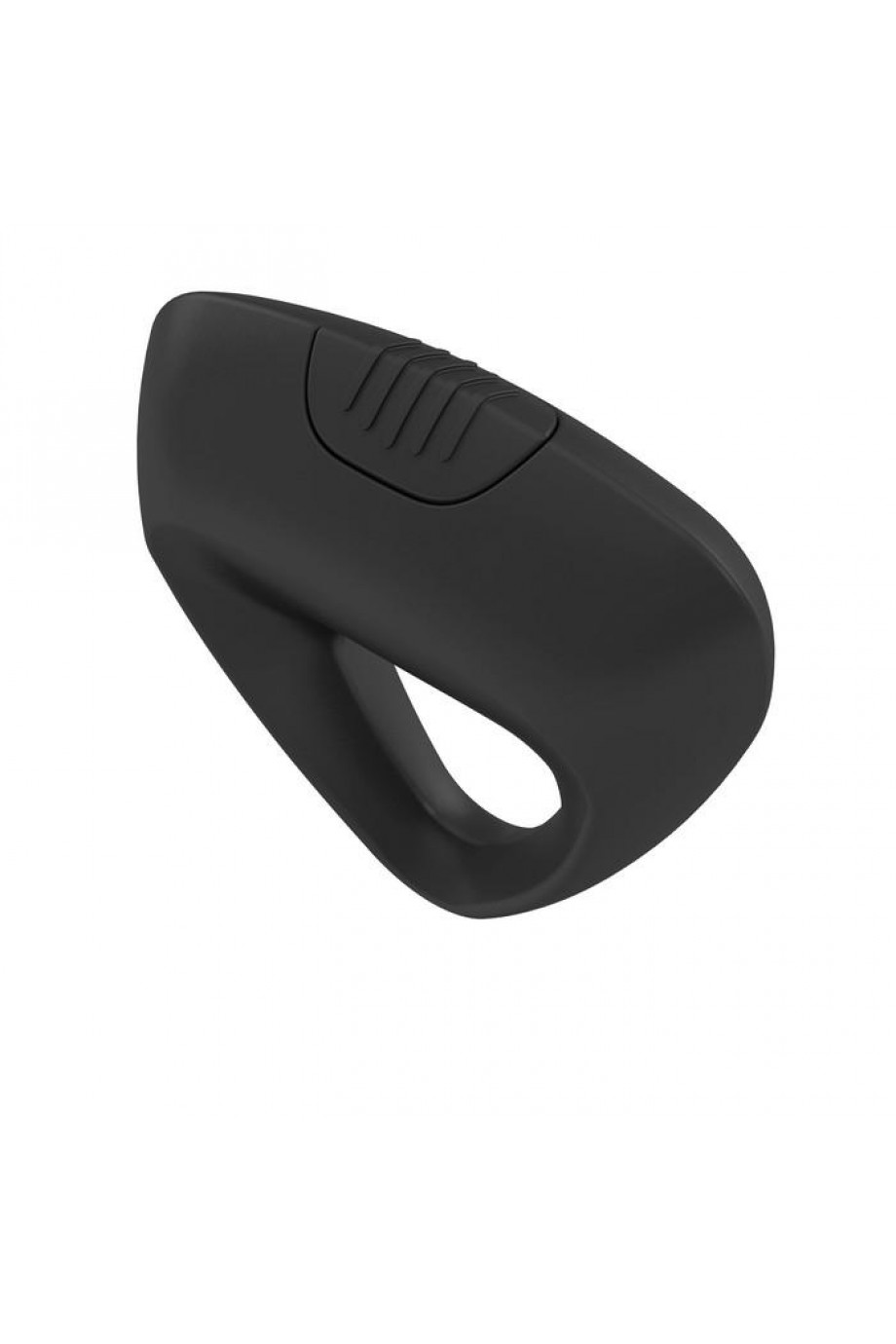 Эрекционное кольцо OVO инновационной трехгранной формы с мощной вибрацией, силиконовое, черное