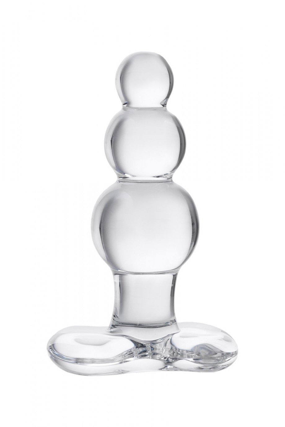 Анальная пробка Sexus Glass, стекло, прозрачная, Ø 3,5 см