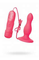 Анальная пробка TOYFA POPO Pleasure, вибрация, розовая