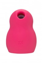 Вакуумный стимулятор клитора с вибрацией Satisfyer Pro To Go 1, красный, 9 см