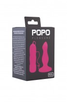 Анальная пробка TOYFA POPO Pleasure, вибрация, розовая